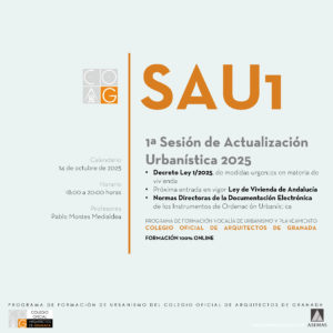 SAU1 -  Sesiones de ACTUALIDAD URBANÍSTICA Octubre 2025